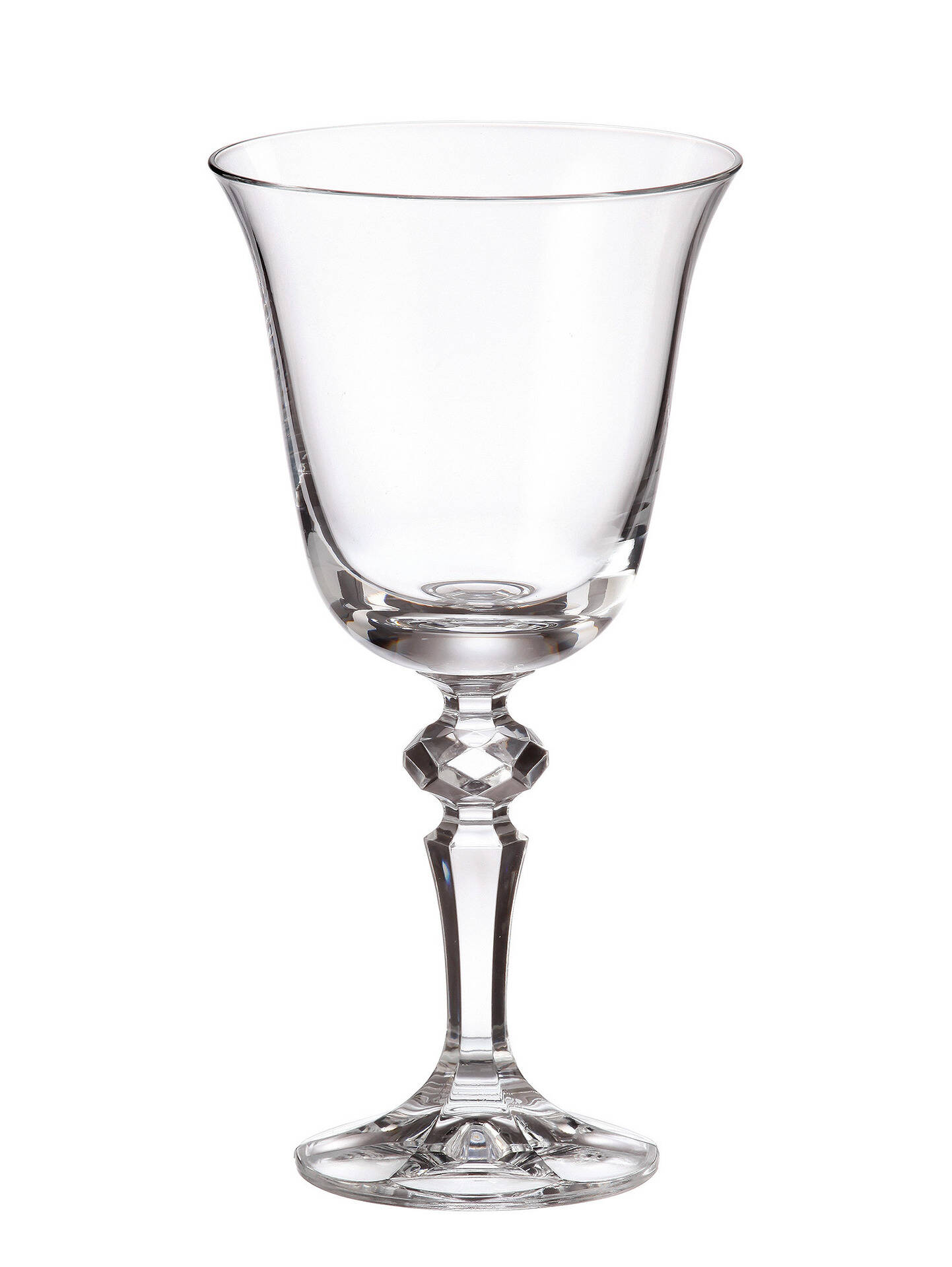 Crystalite Bohemia White Wine Glass Laura Series Cut Crystal Stem Glass 